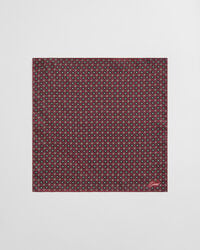 einstecktuch mit foulard-muster – pralles rot