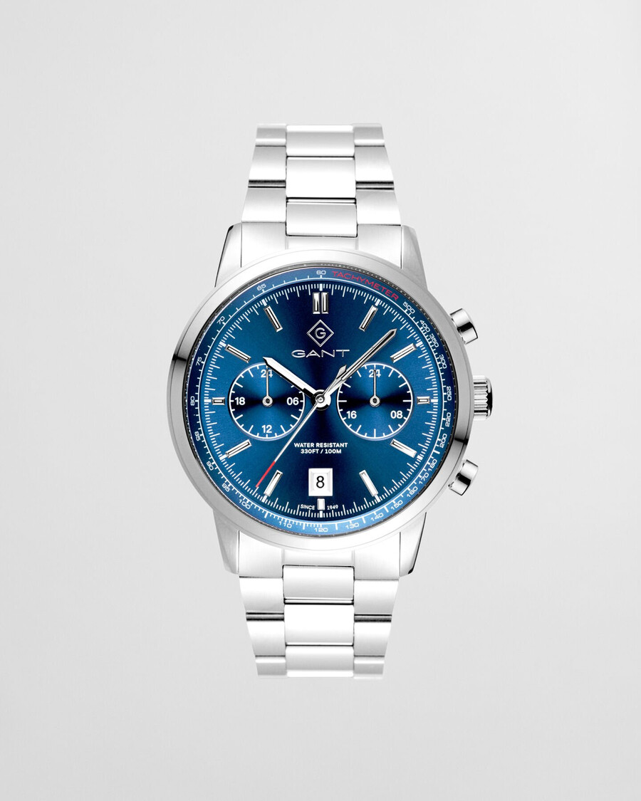 bergamo uhr – klassisches blau