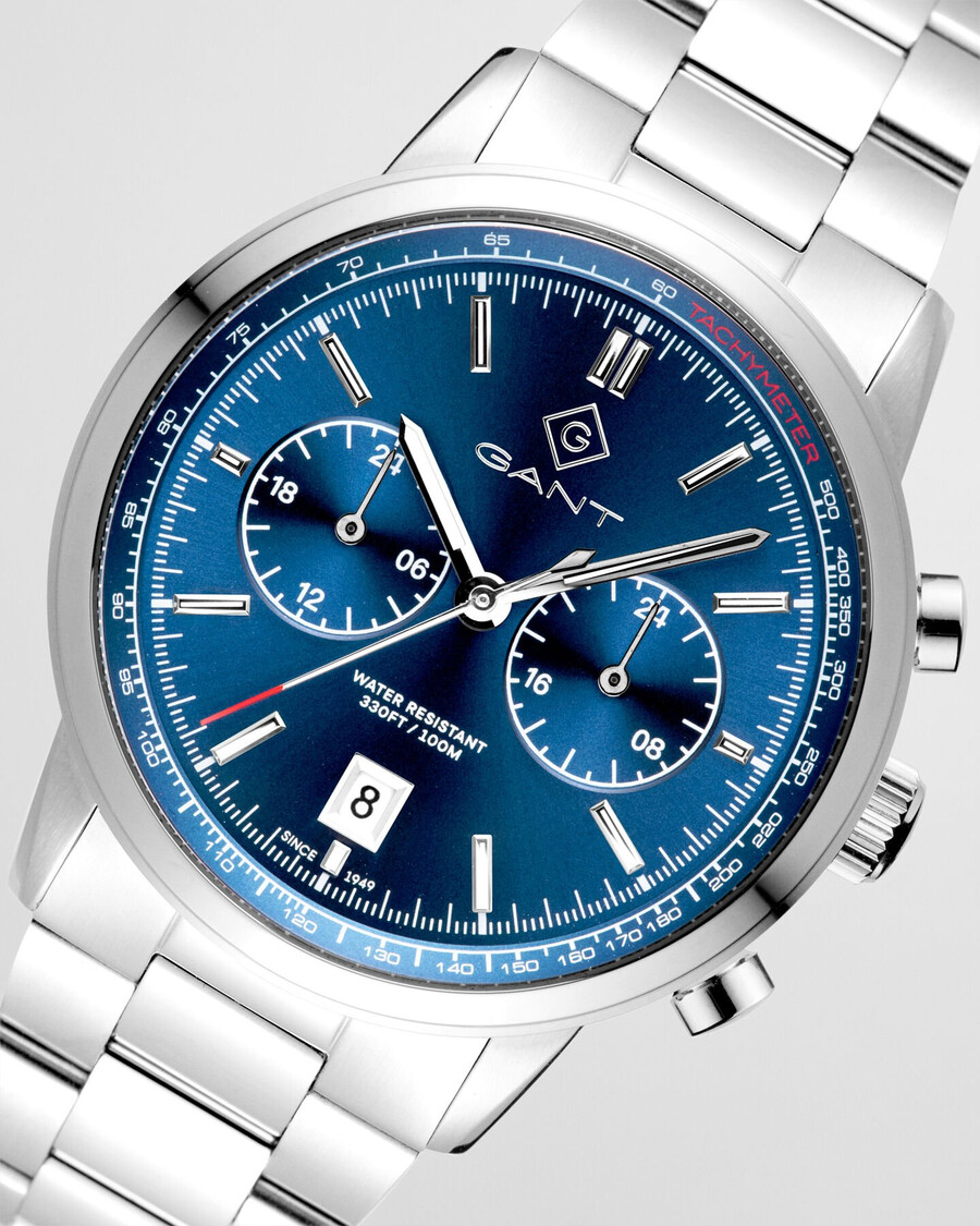 bergamo uhr – klassisches blau