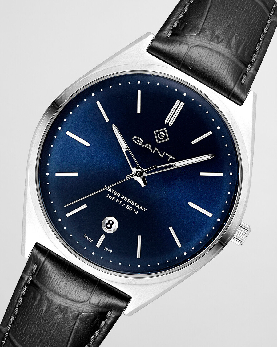 abington uhr – klassisches blau