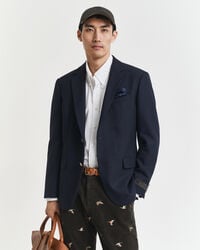 slim fit club bazer - abendblau