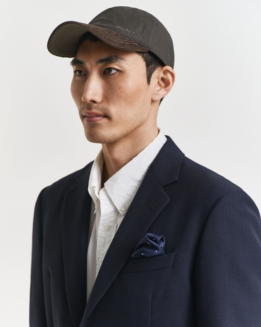 slim fit club bazer - abendblau