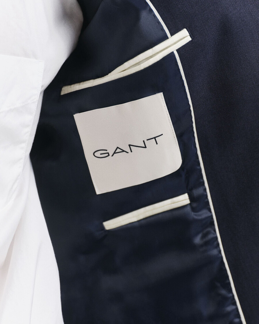 slim fit club bazer - abendblau