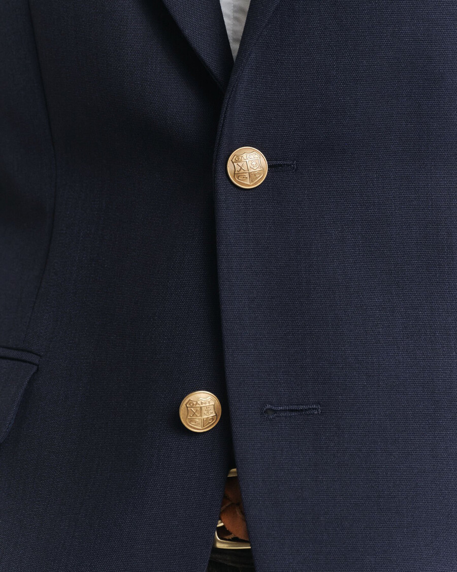 slim fit club bazer - abendblau