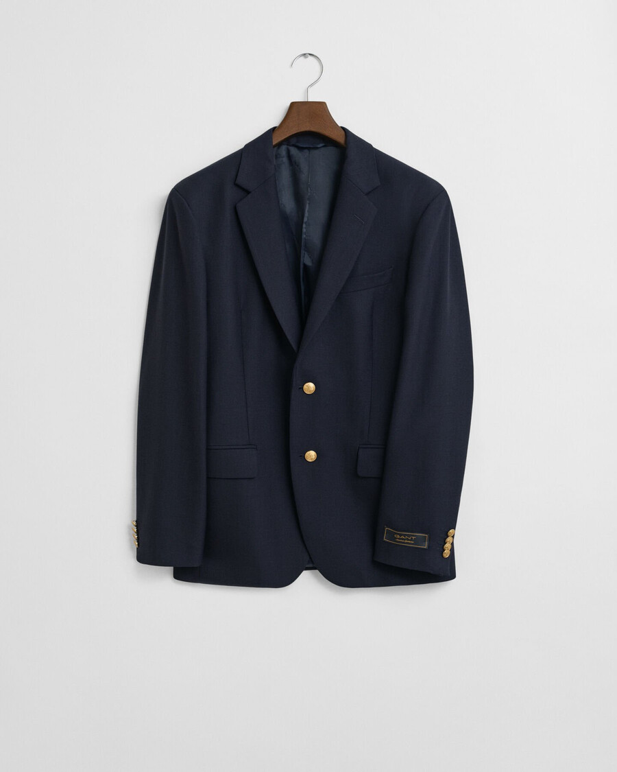 slim fit club bazer - abendblau