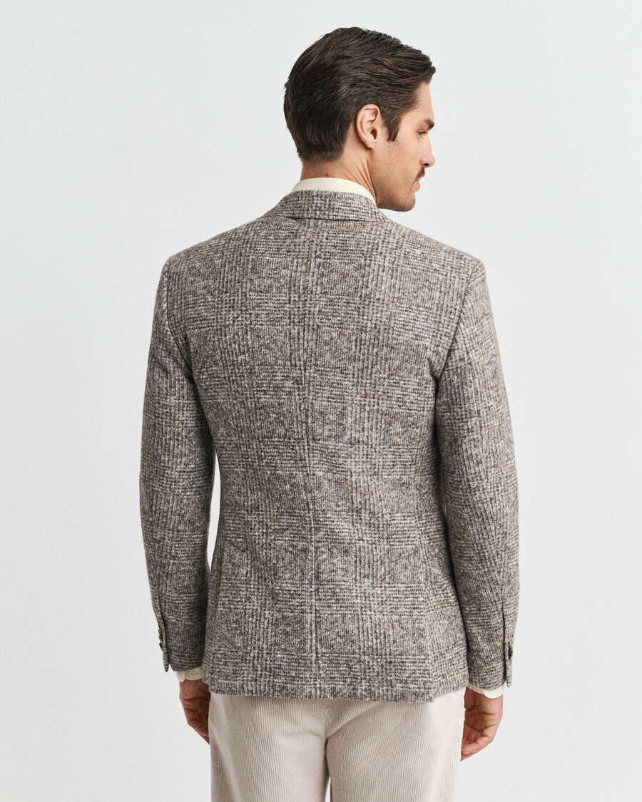 karierter strickblazer – seed melange