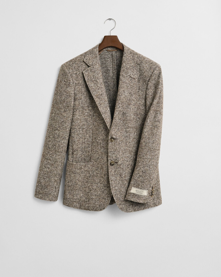karierter strickblazer – seed melange