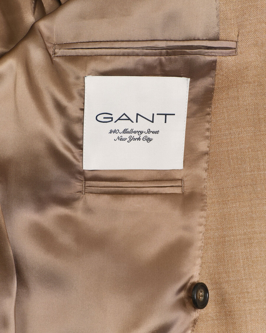 flanellblazer von camel club – warmes khaki