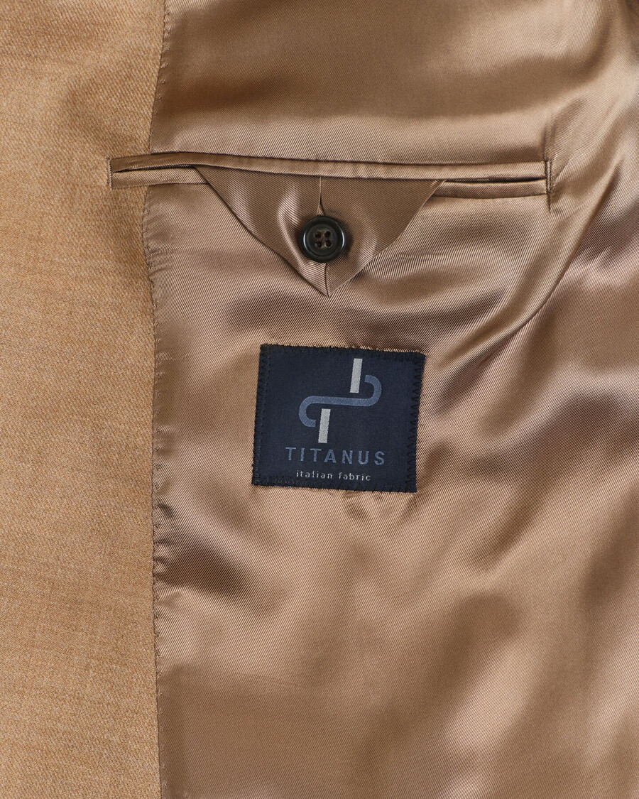 flanellblazer von camel club – warmes khaki