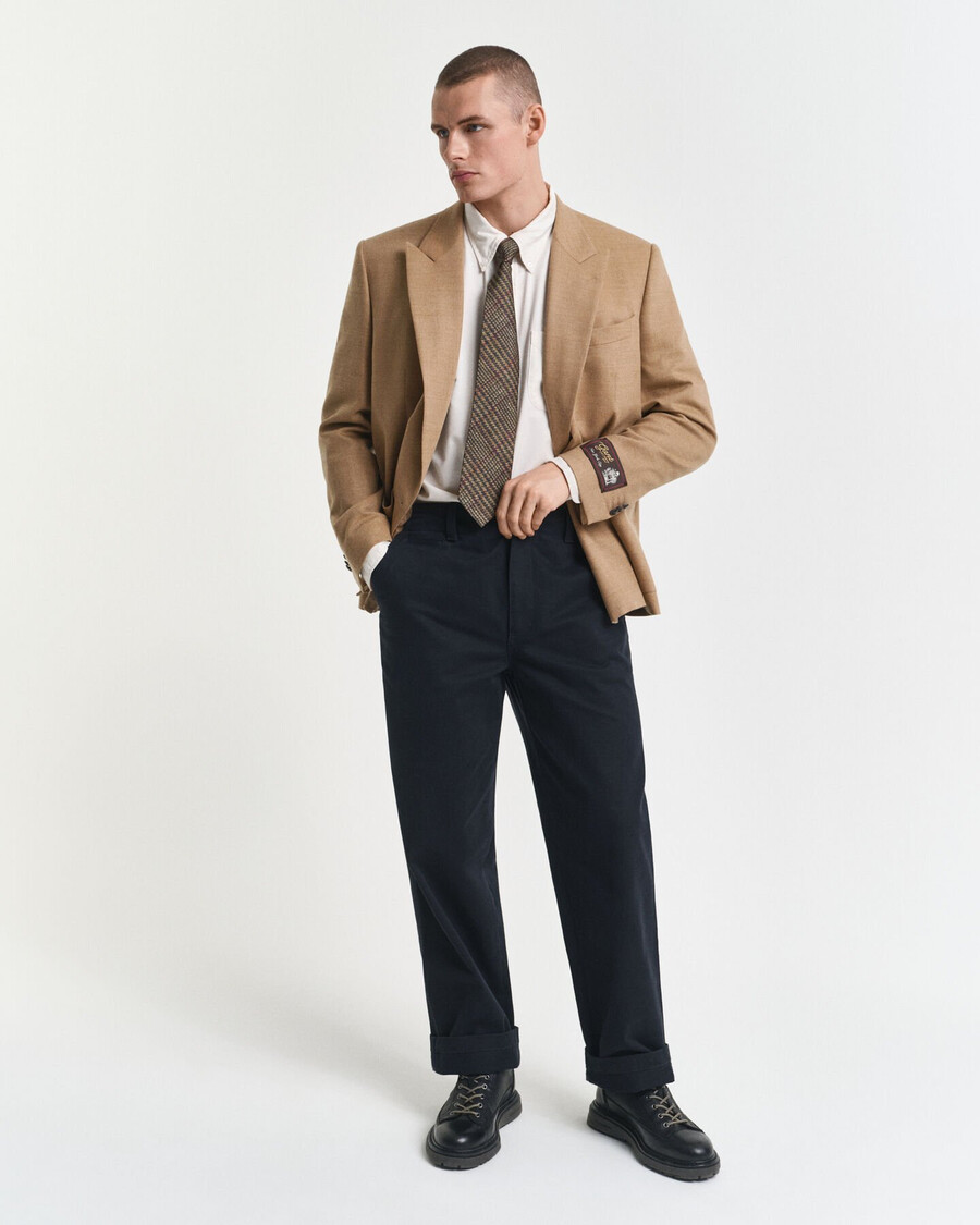 flanellblazer von camel club – warmes khaki