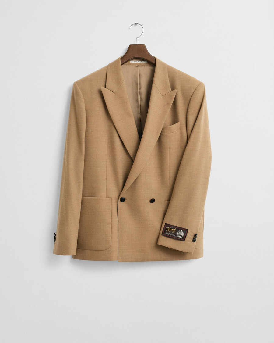 flanellblazer von camel club – warmes khaki
