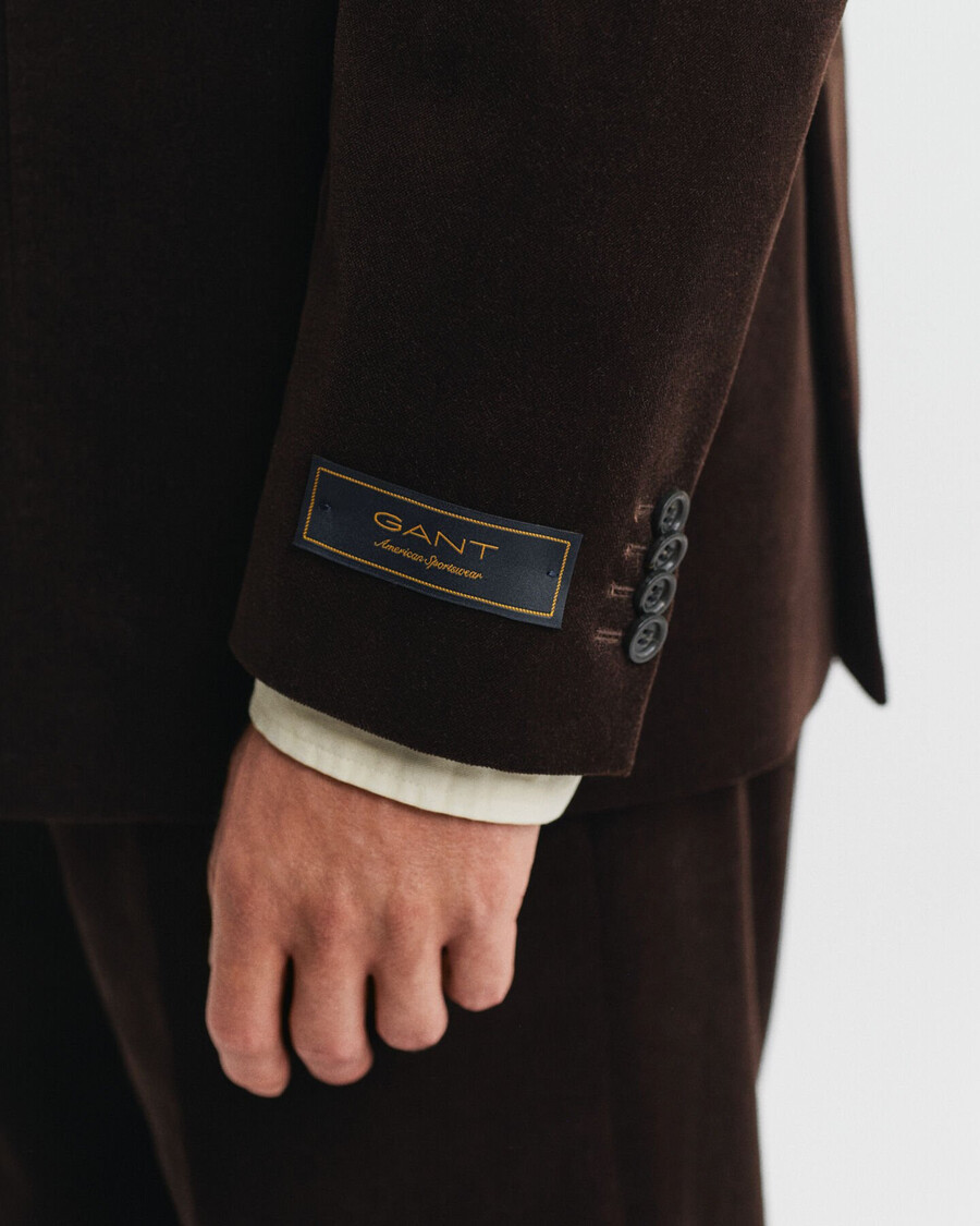 samt-anzugjacke – sattes braun