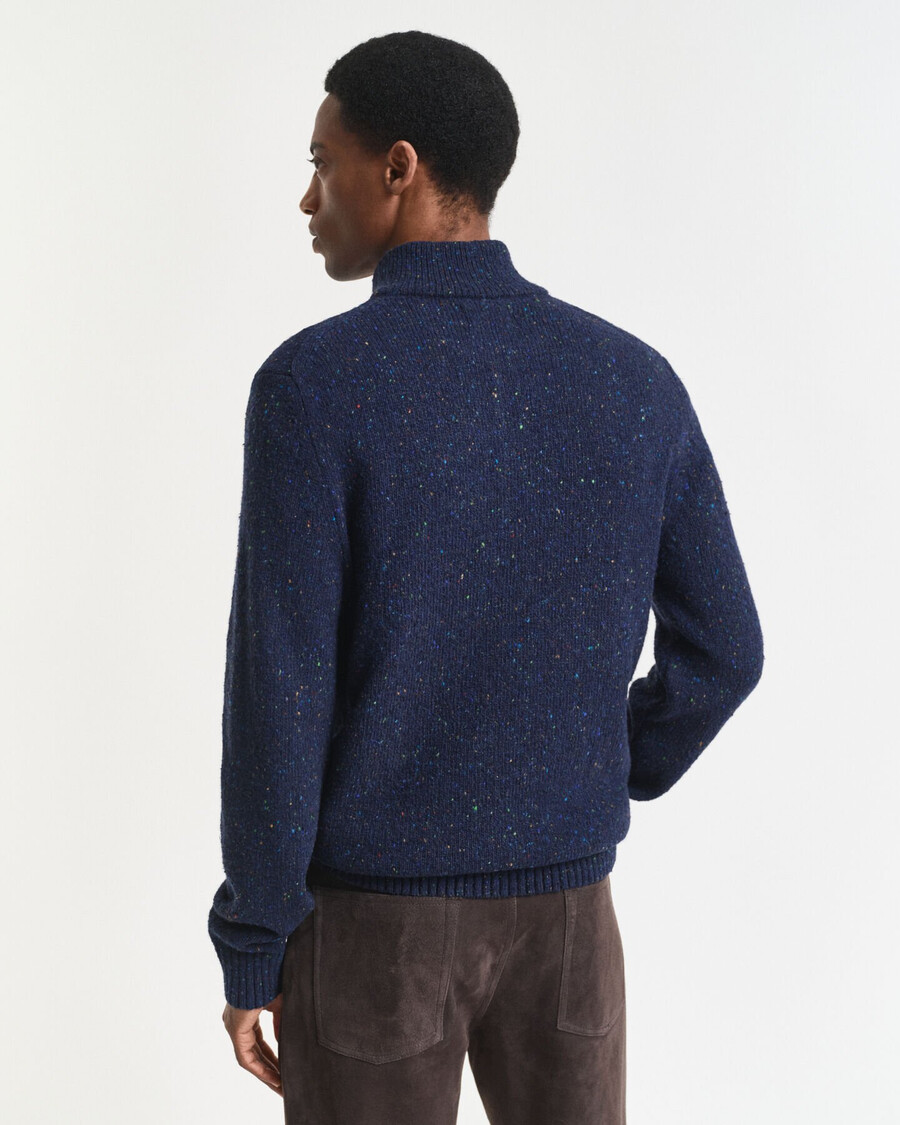 halbgeknöpfter wollmischpullover von nopps – abendblau