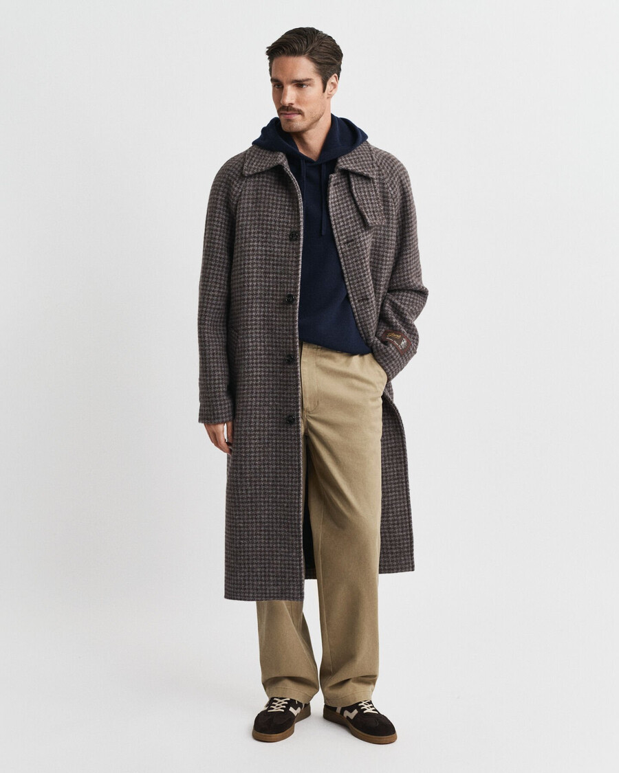 kapuzenpullover aus kaschmirmischung – abendblau
