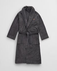 archive shield frotteebademantel – anchor grey