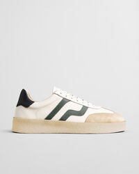 crepmo leder-sneaker – eierschale