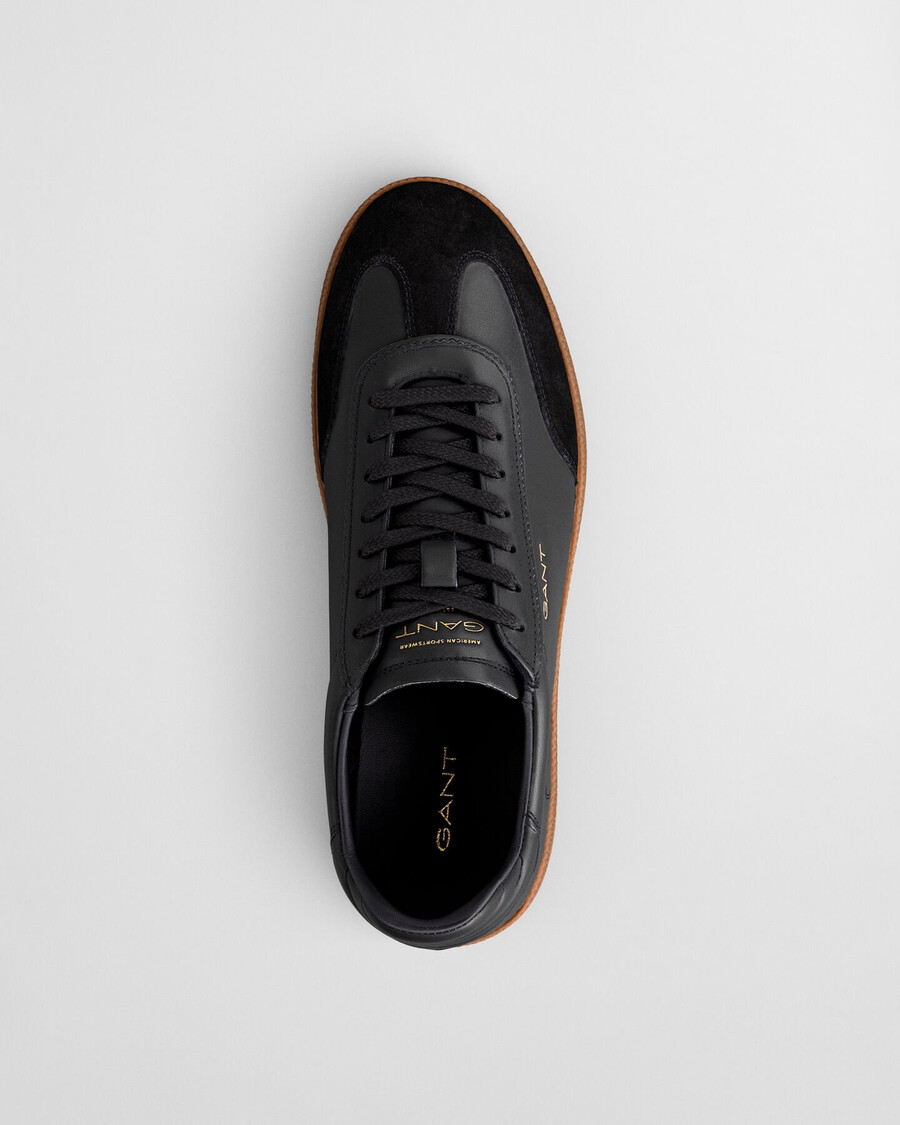 cuzmo leder-sneaker – schwarz