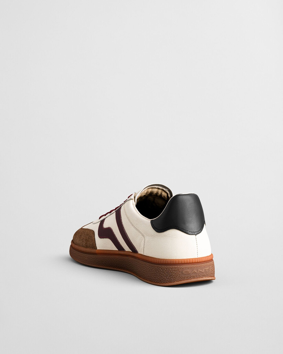 cuzmo leder-sneaker - leinen