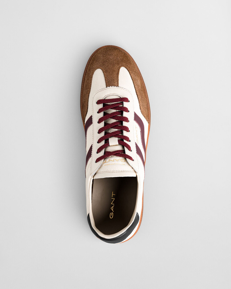 cuzmo leder-sneaker - leinen