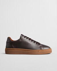 mcjulien ledersneaker – dunkelbraun