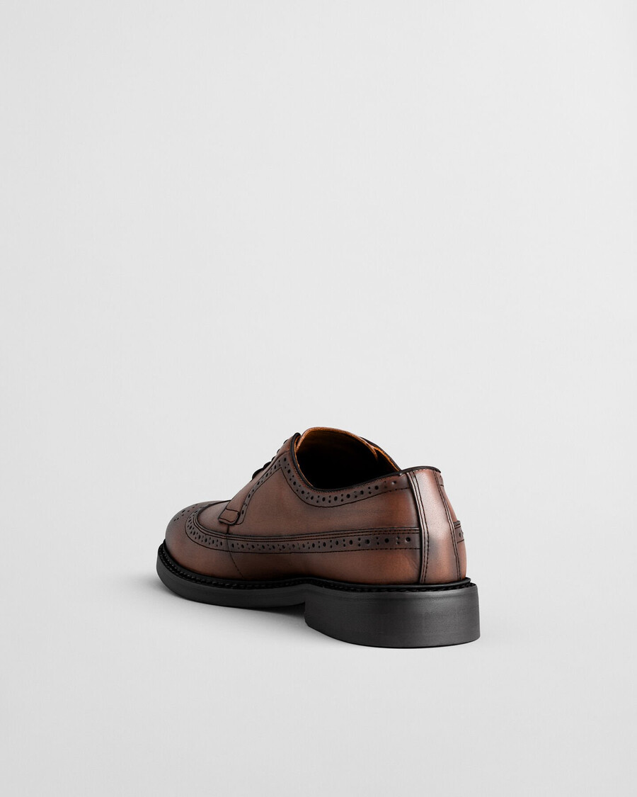 bidford lederbrogue-schuhe - cognac
