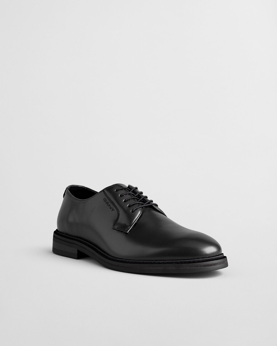 bidford leder-derbyschuhe - schwarz