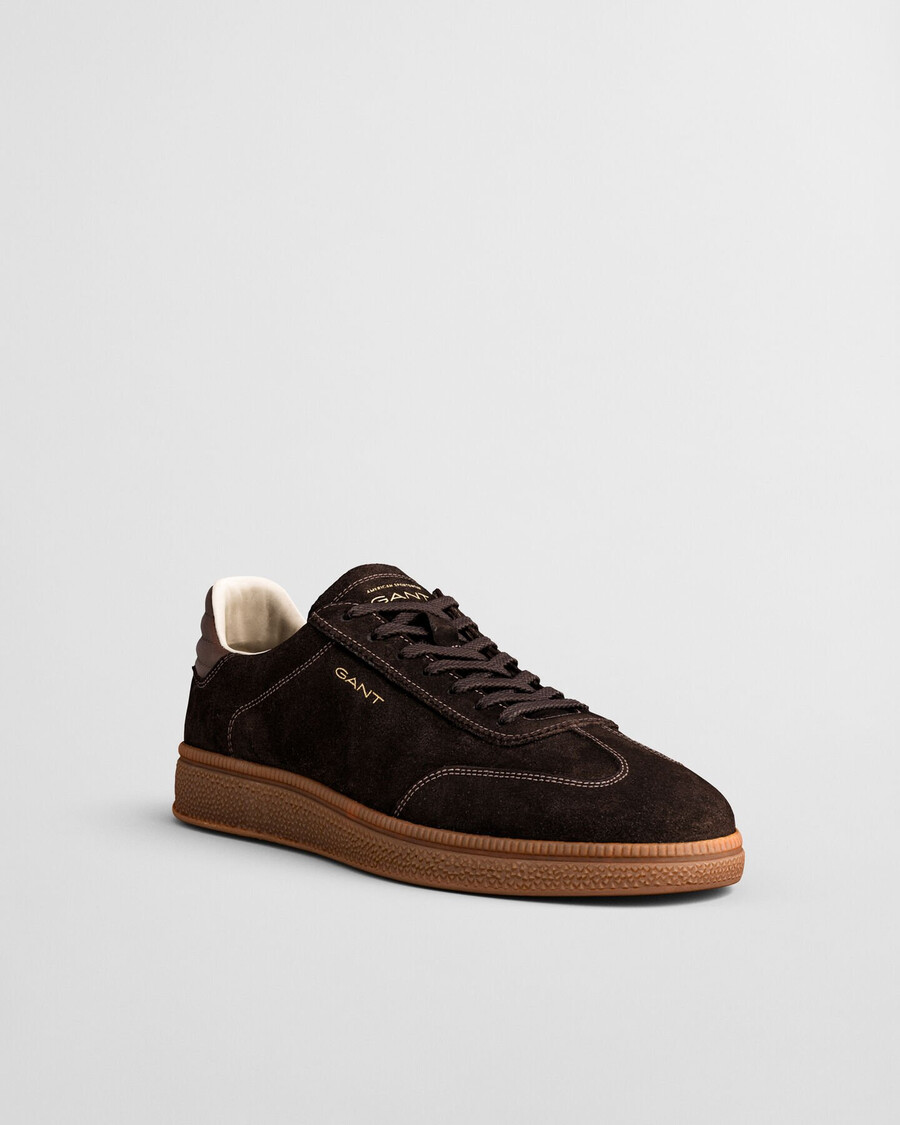 cuzmo wildleder-sneaker – dunkelbraun