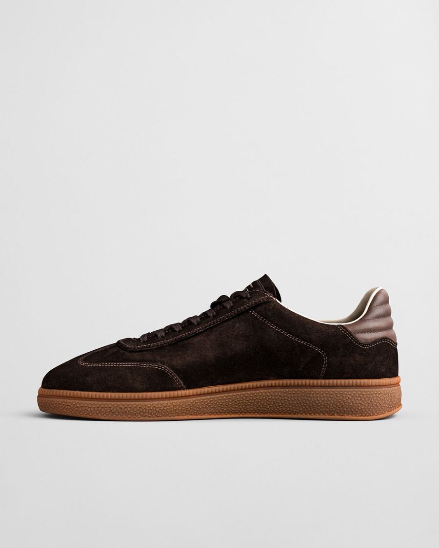 cuzmo wildleder-sneaker – dunkelbraun