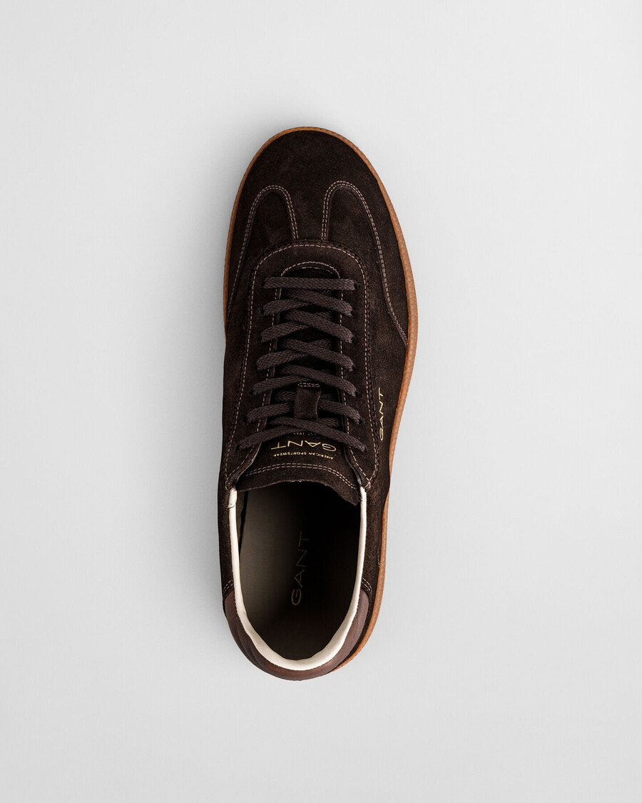 cuzmo wildleder-sneaker – dunkelbraun