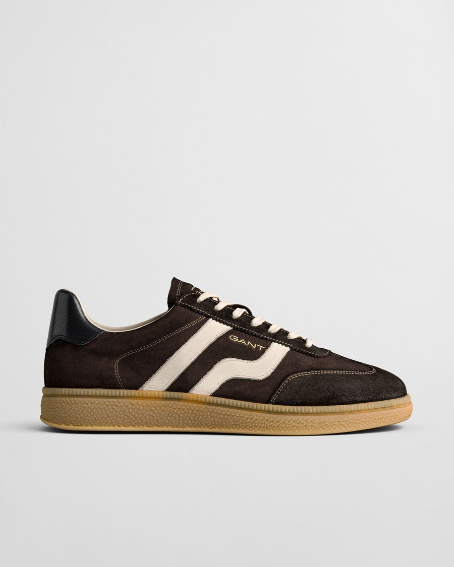 cuzmo wildleder-sneaker – dunkelbraun
