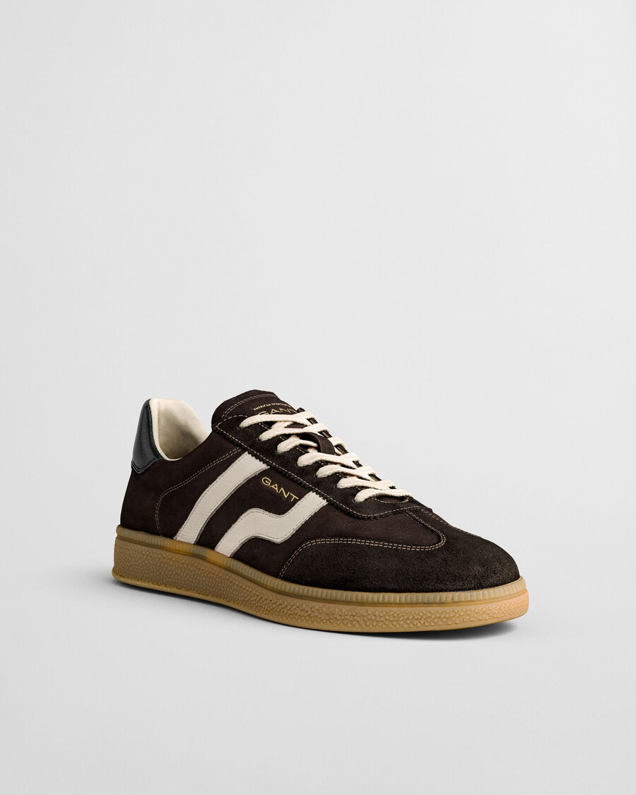 cuzmo wildleder-sneaker – dunkelbraun