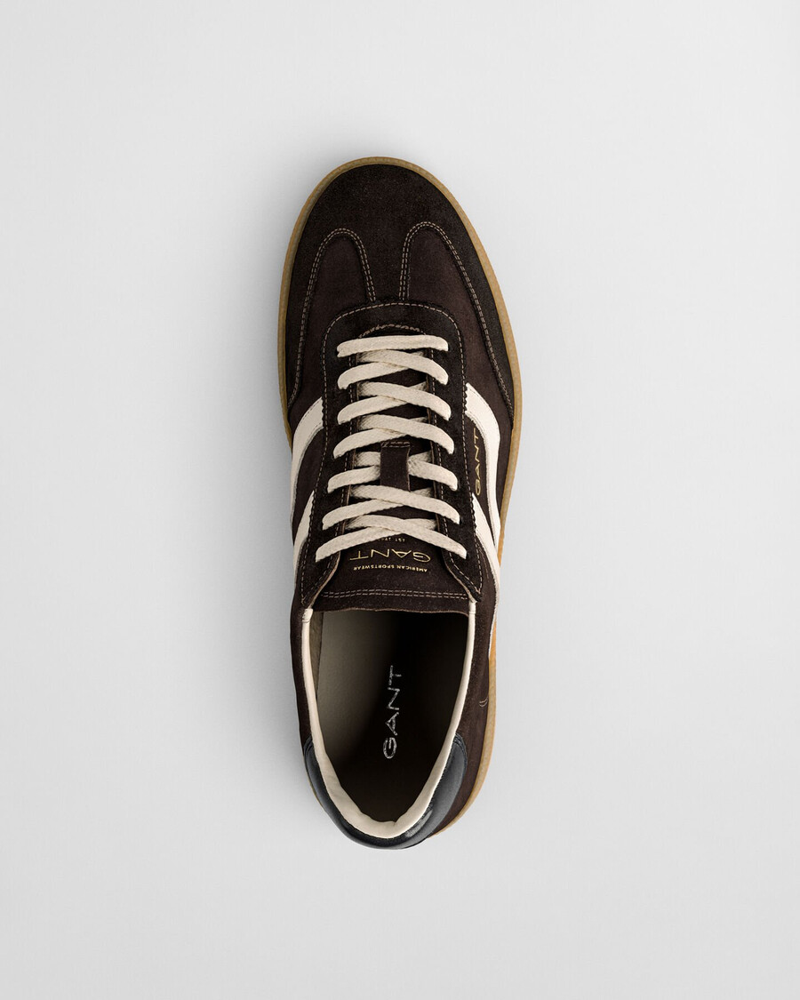 cuzmo wildleder-sneaker – dunkelbraun
