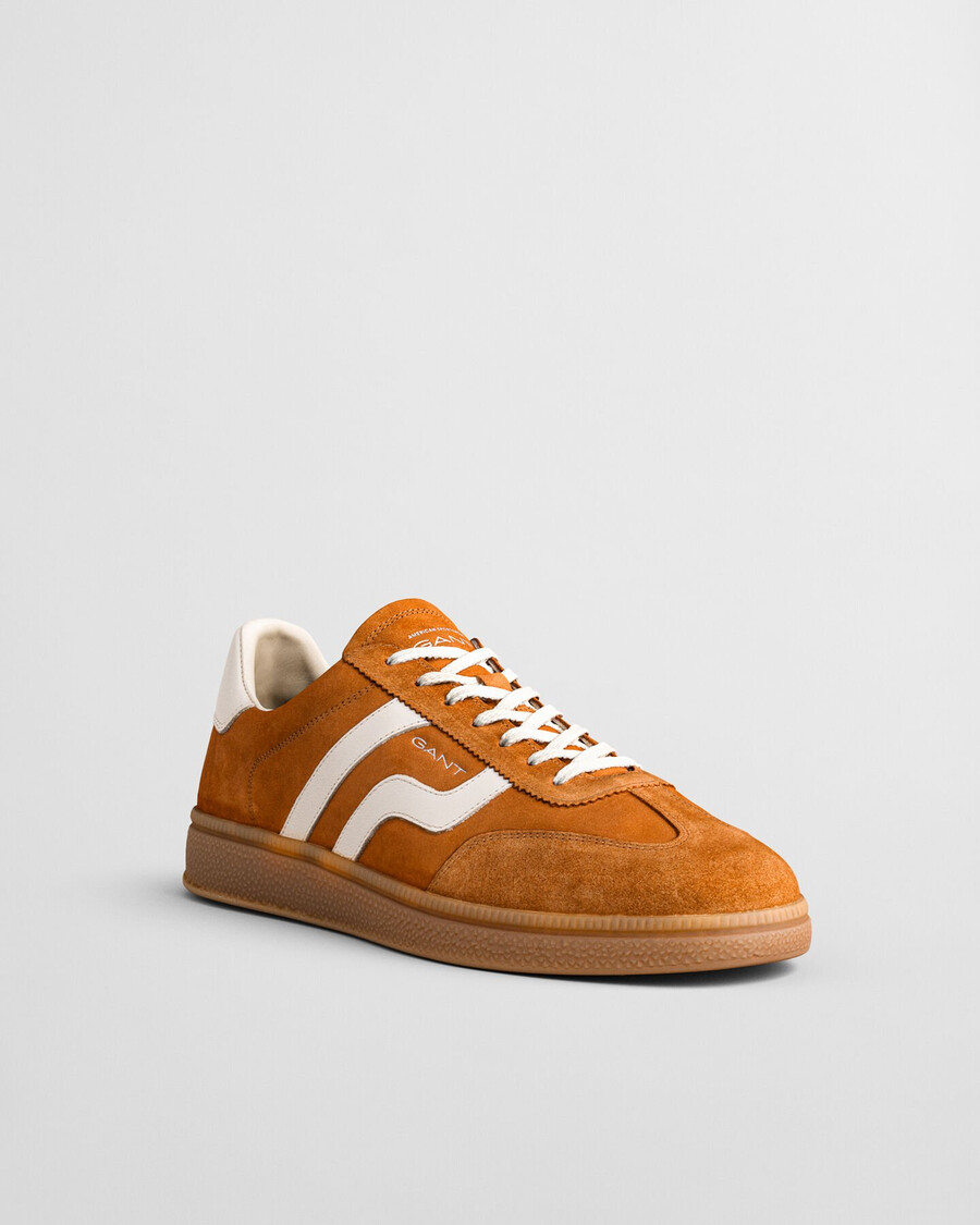 cuzmo wildleder-sneaker – rostbraun