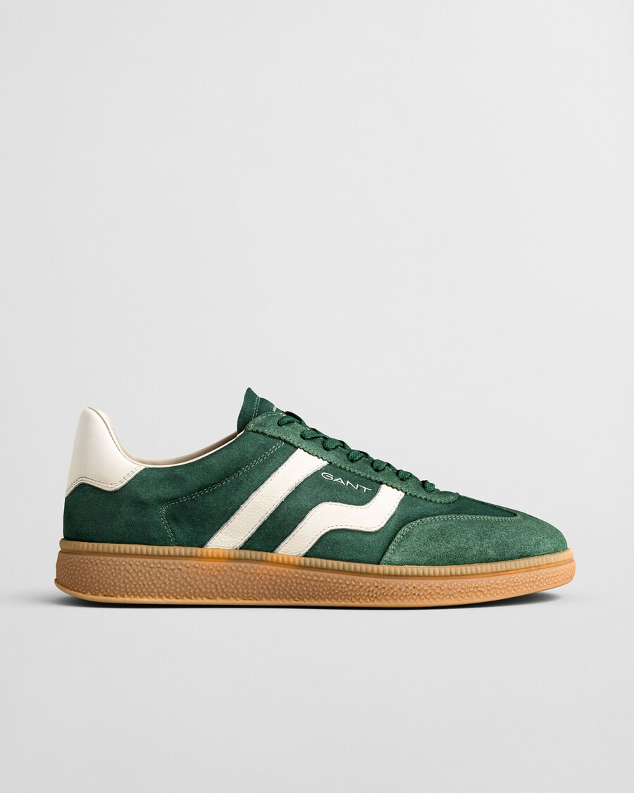 cuzmo wildleder-sneaker – tannengrün