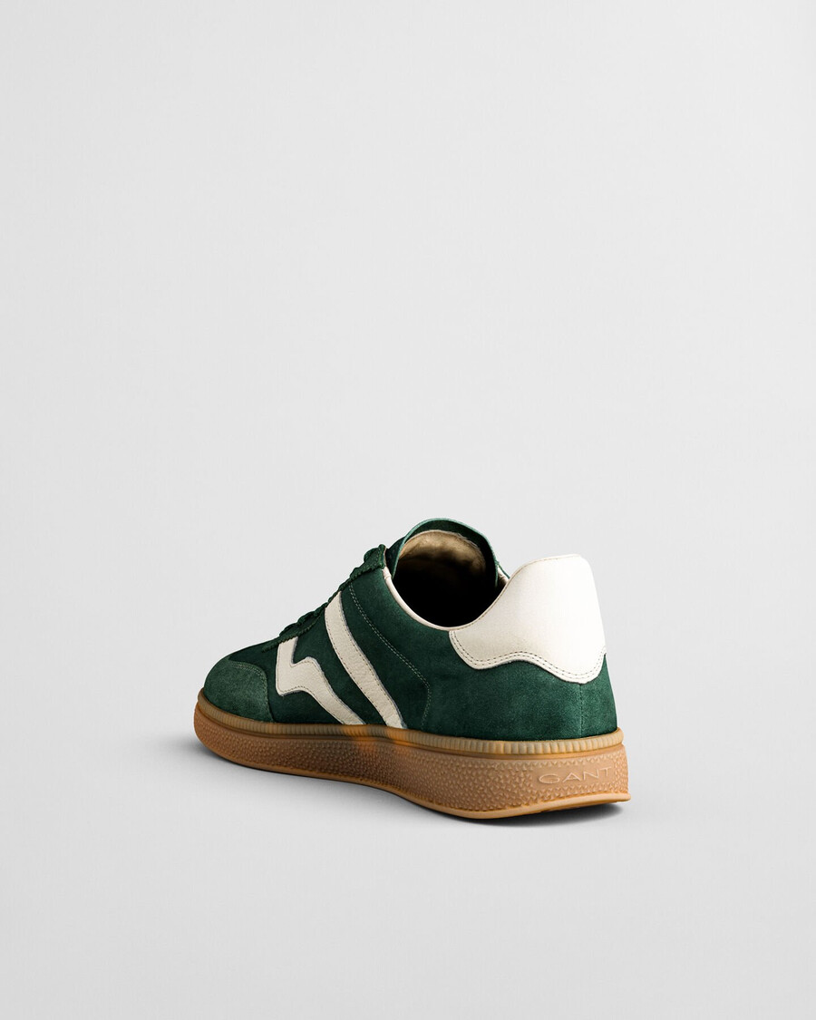 cuzmo wildleder-sneaker – tannengrün