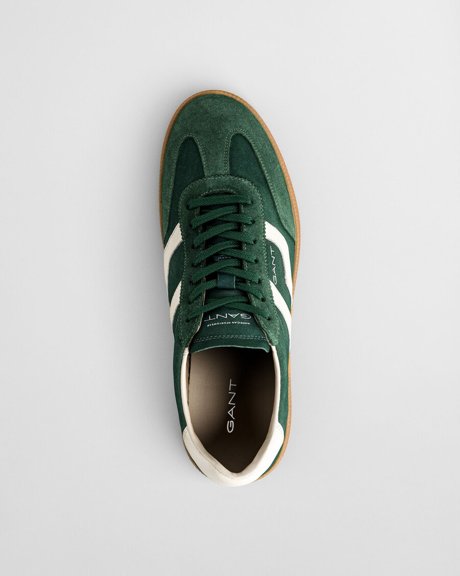 cuzmo wildleder-sneaker – tannengrün
