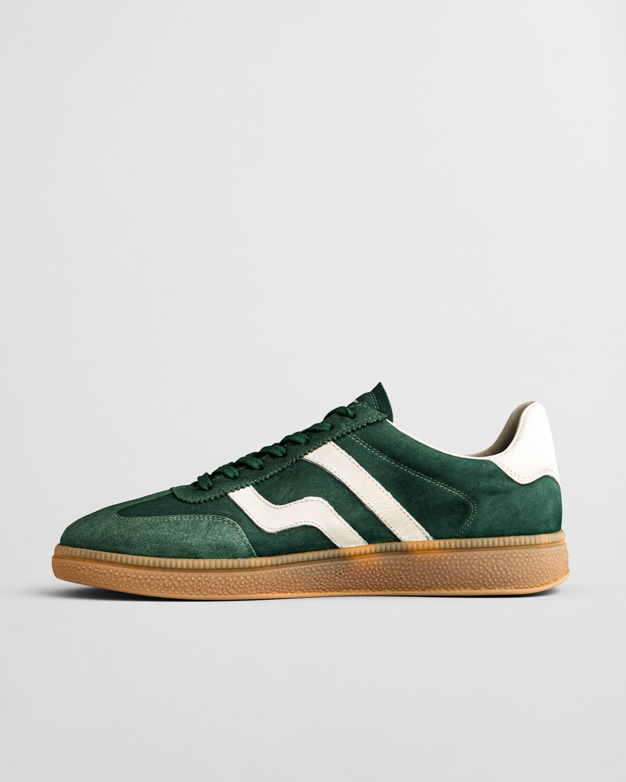 cuzmo wildleder-sneaker – tannengrün
