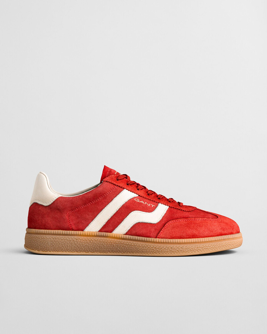 cuzmo wildleder-sneaker – kräftiges rot