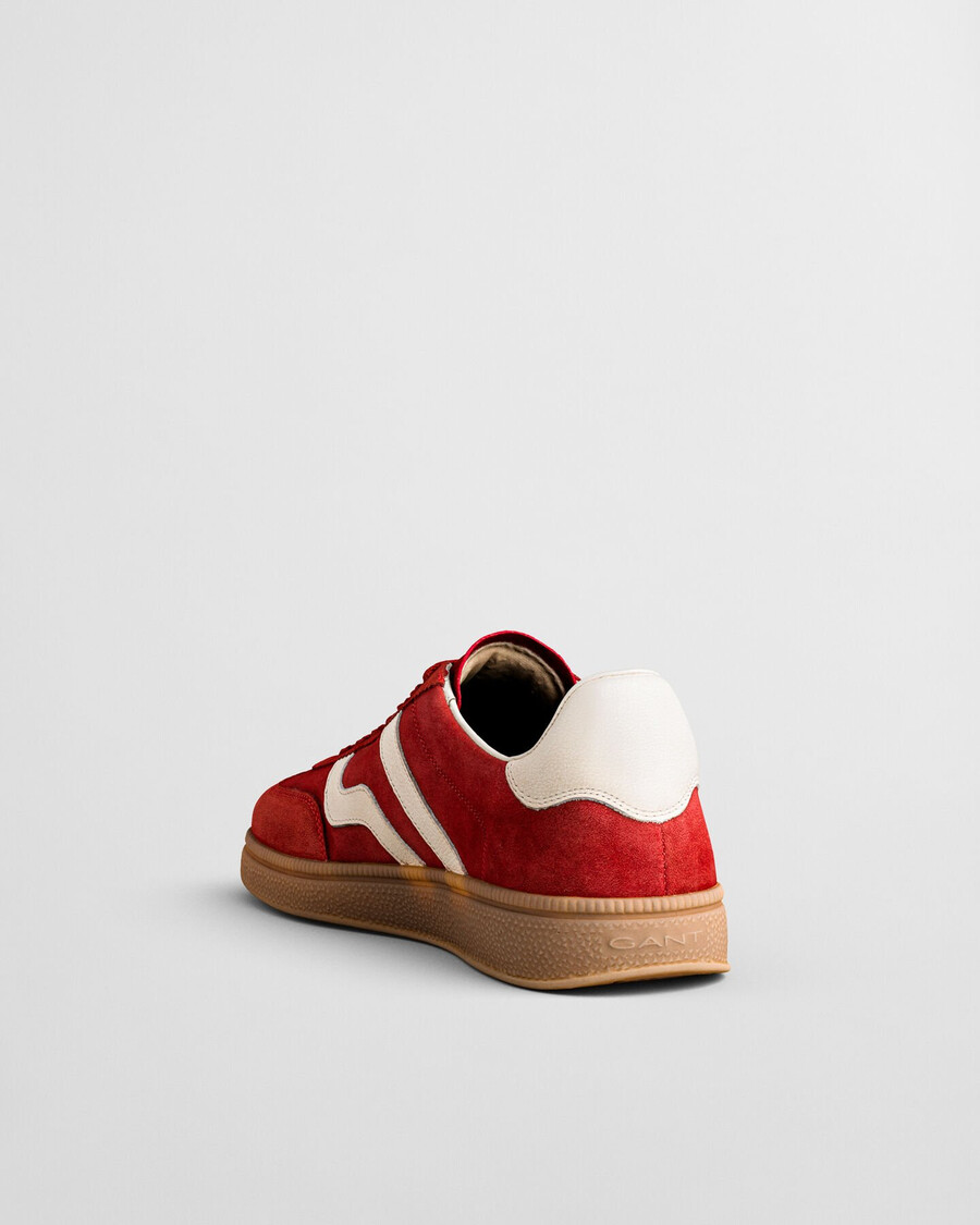 cuzmo wildleder-sneaker – kräftiges rot