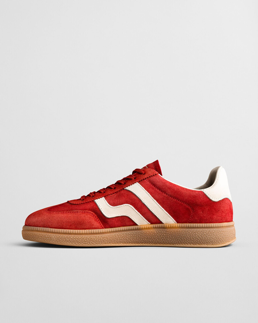 cuzmo wildleder-sneaker – kräftiges rot