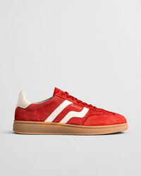 cuzmo wildleder-sneaker – kräftiges rot