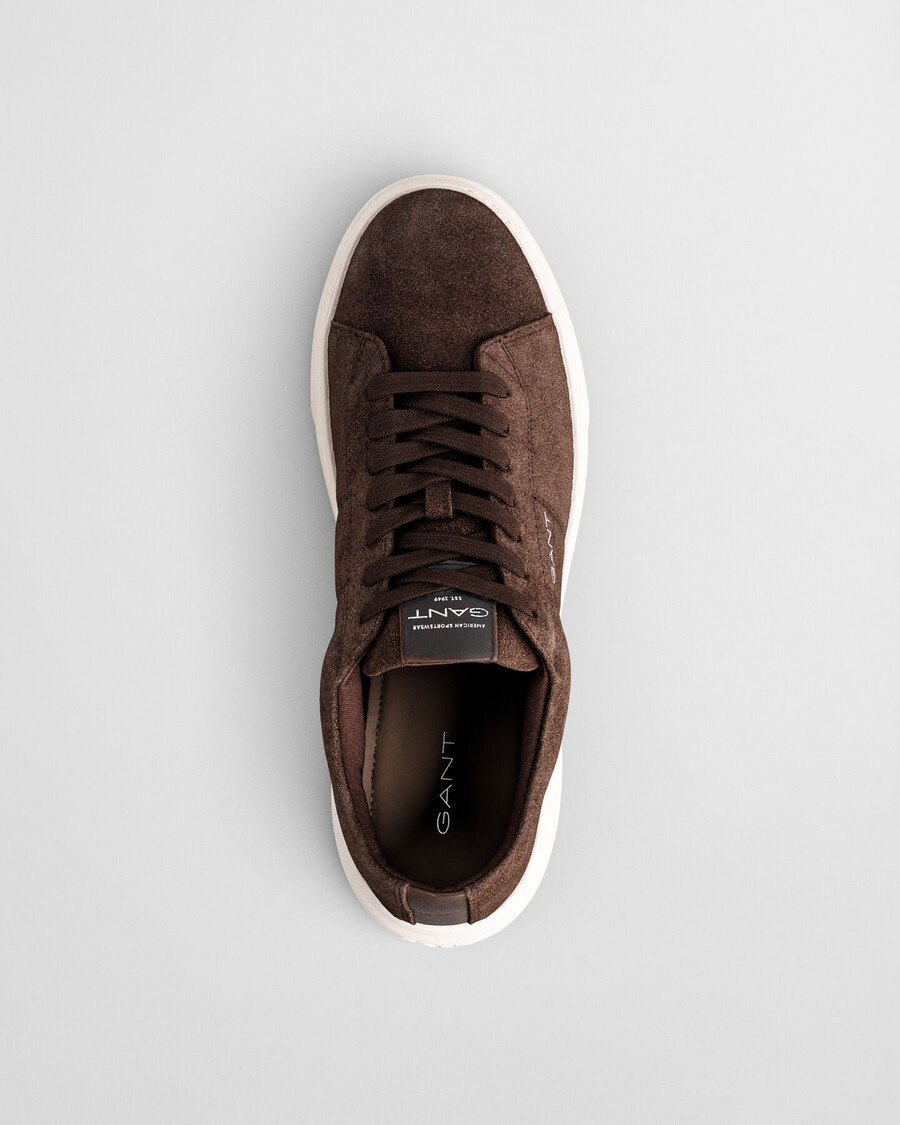 joree wildleder-sneaker – dunkelbraun