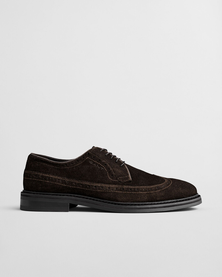 bidford wildleder-derbyschuhe – dunkelbraun