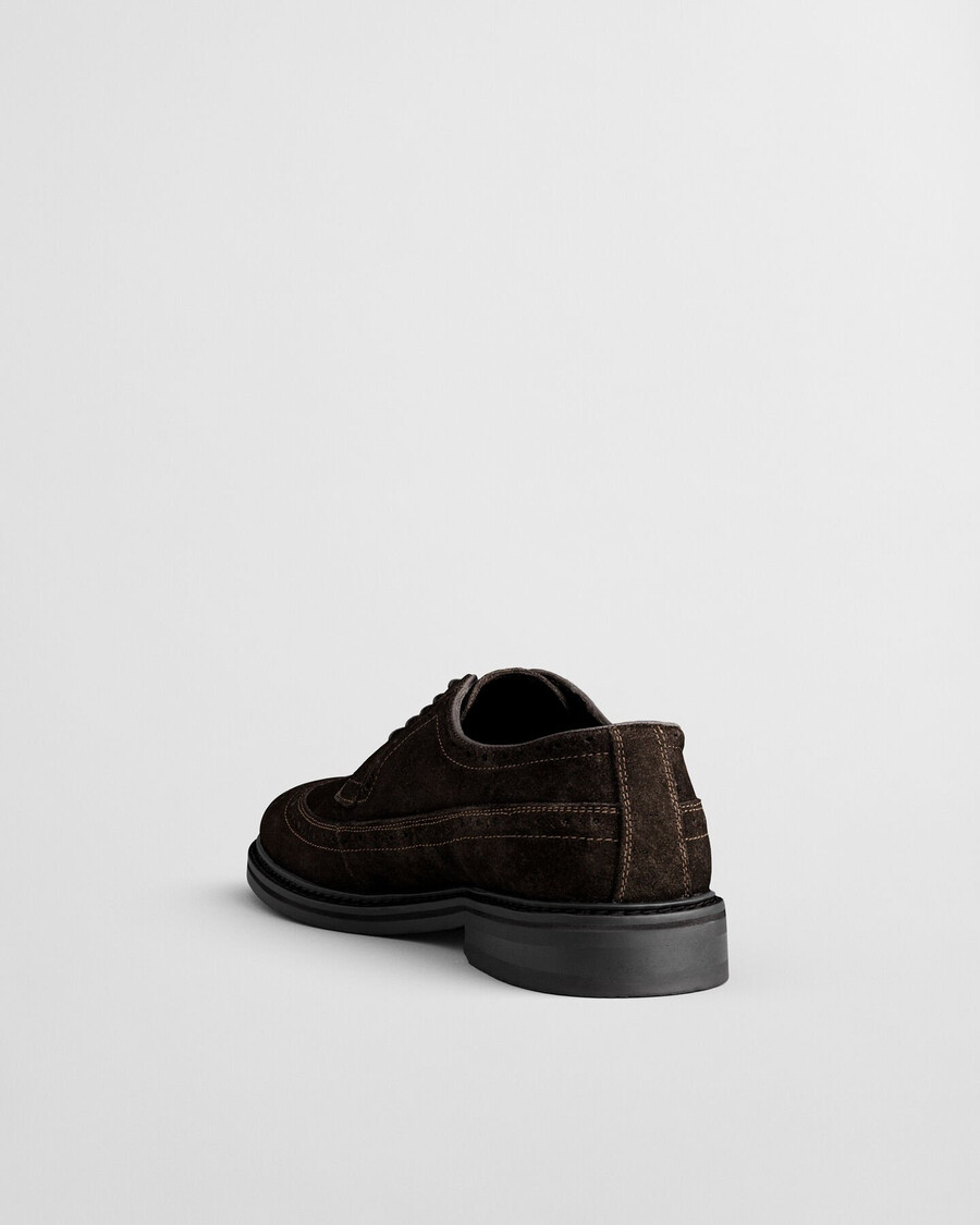 bidford wildleder-derbyschuhe – dunkelbraun