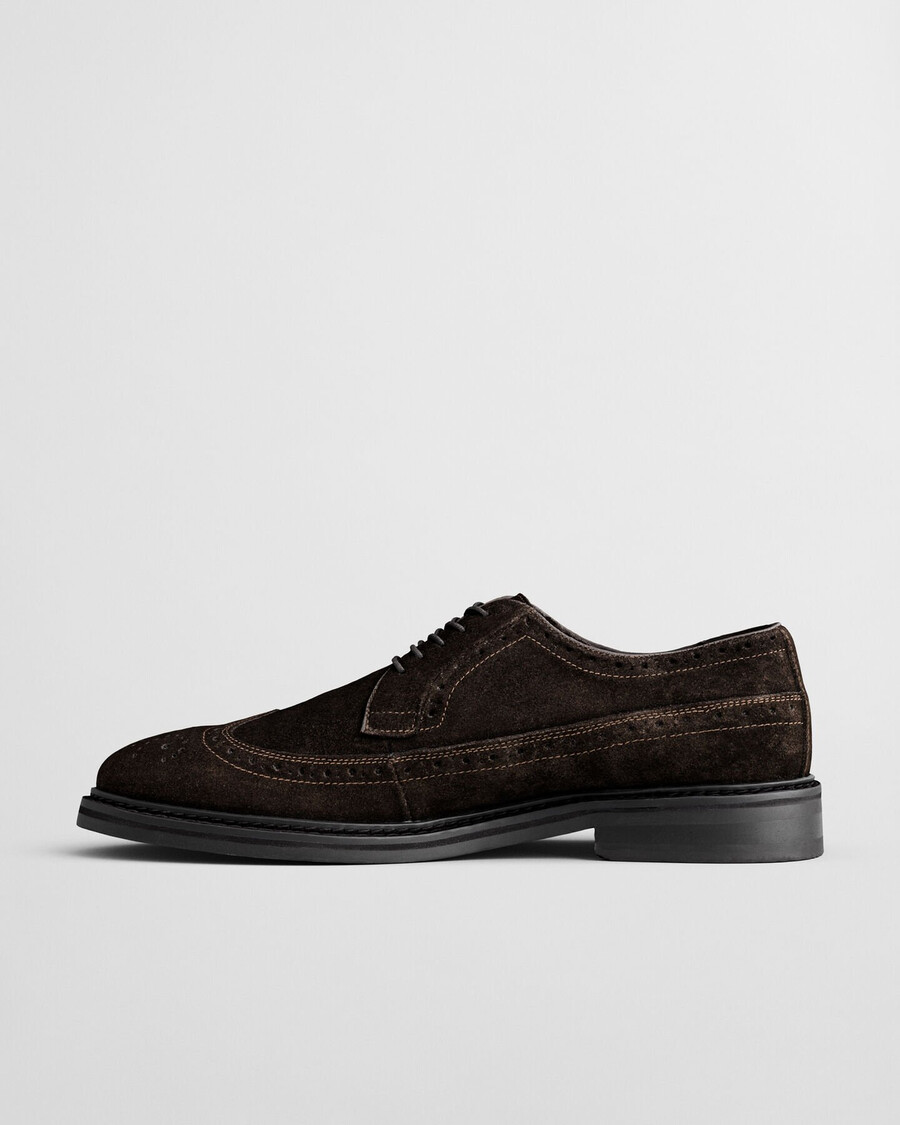 bidford wildleder-derbyschuhe – dunkelbraun