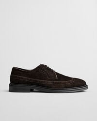 bidford wildleder-derbyschuhe – dunkelbraun