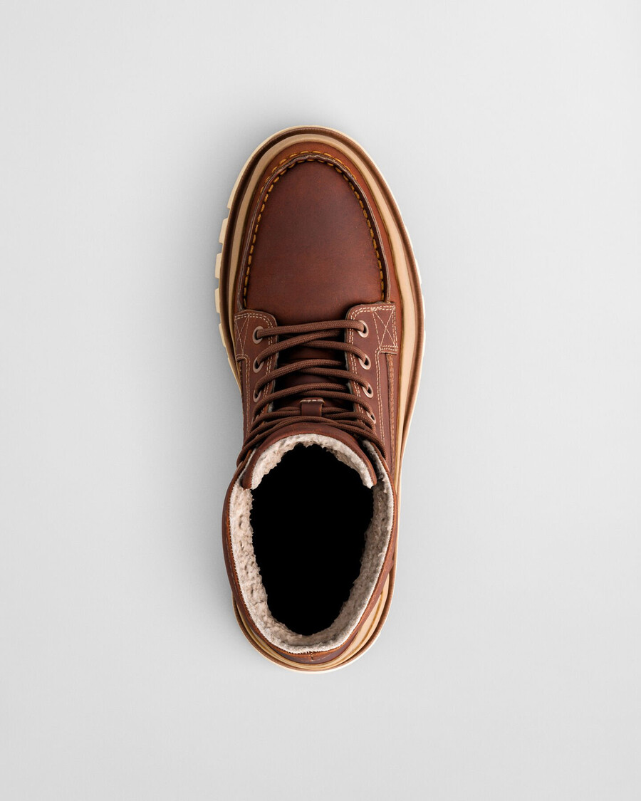 nebrada mid lederstiefel - cognac