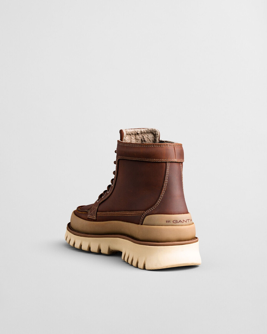 nebrada mid lederstiefel - cognac