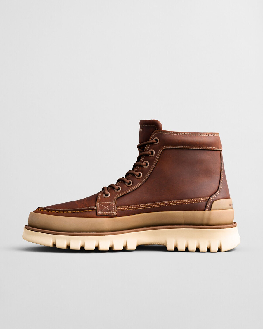 nebrada mid lederstiefel - cognac