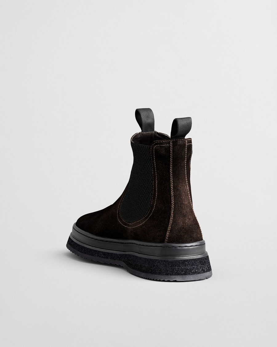 blitown chelsea boots aus wildleder – dunkelbraun